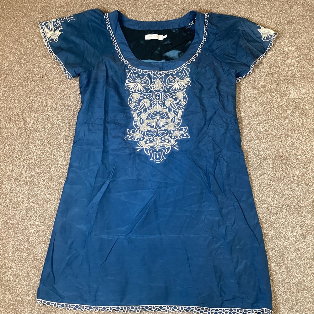 MM Couture Silk Cotton Blend Dress